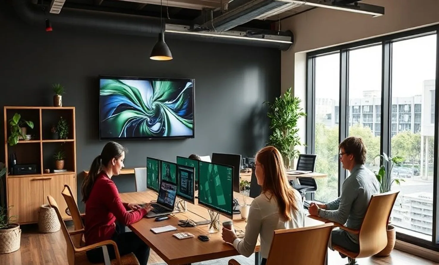 Modern remote team workspace